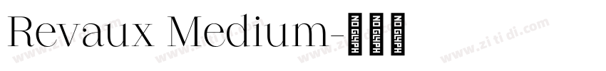Revaux Medium字体转换